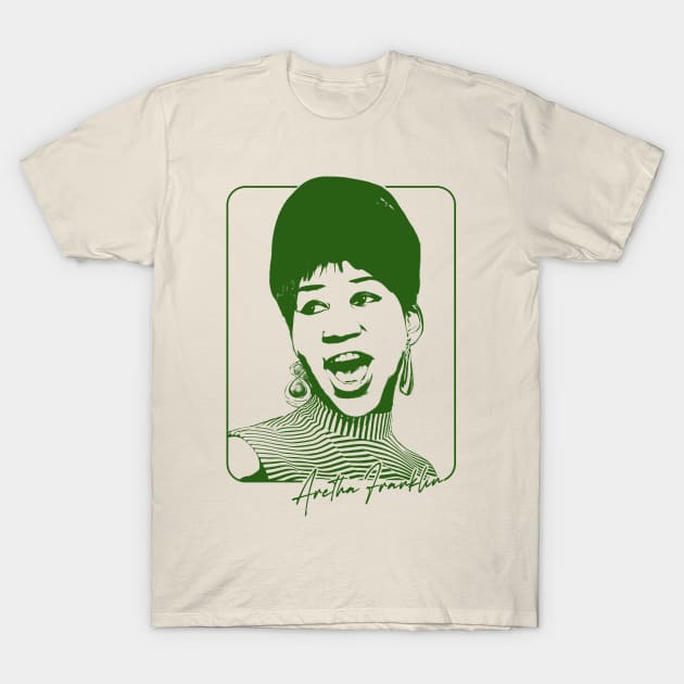 Aretha Franklin /// Retro Soul Fan Design T-Shirt by DankFutura